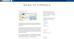 Desktop Screenshot of madeinuppsala.blogspot.com