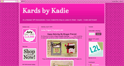 Desktop Screenshot of kardsbykadie.blogspot.com