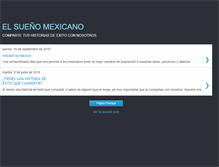 Tablet Screenshot of mexicandreamers.blogspot.com