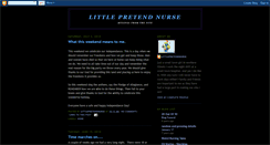 Desktop Screenshot of littlepretendnurse.blogspot.com