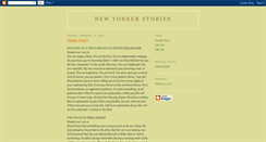 Desktop Screenshot of newyorkershortstories.blogspot.com