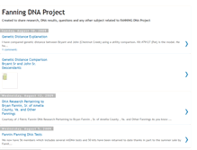 Tablet Screenshot of fanningdnaproject.blogspot.com