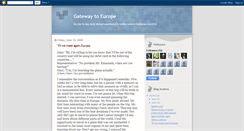 Desktop Screenshot of gatewaytoeurope.blogspot.com