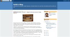 Desktop Screenshot of keithsworkblog.blogspot.com