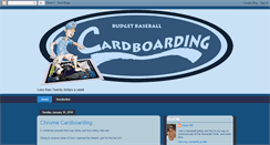 Desktop Screenshot of budgetbaseballcardboarding.blogspot.com