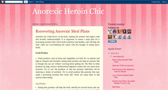 Desktop Screenshot of anorexicheroinchic.blogspot.com