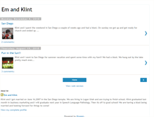 Tablet Screenshot of emandklint.blogspot.com