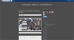 Desktop Screenshot of economiaparaeldesarrollo.blogspot.com