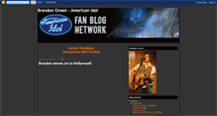 Desktop Screenshot of brandongreenidol.blogspot.com