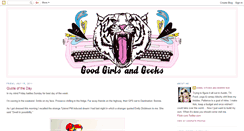 Desktop Screenshot of goodgirlsandgeeks.blogspot.com