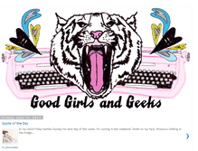 Tablet Screenshot of goodgirlsandgeeks.blogspot.com