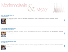 Tablet Screenshot of mademoiselle-et-mister.blogspot.com