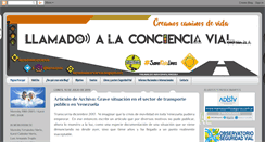 Desktop Screenshot of llamadoalaconciencia.blogspot.com