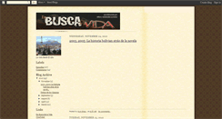 Desktop Screenshot of buscadelavida.blogspot.com