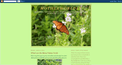 Desktop Screenshot of motherworldly.blogspot.com
