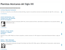 Tablet Screenshot of pianistasmexicanossigloxix.blogspot.com