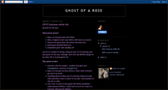 Desktop Screenshot of ghostofroses.blogspot.com