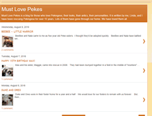 Tablet Screenshot of mustlovepekes.blogspot.com