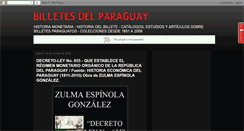 Desktop Screenshot of billetesdelparaguay.blogspot.com