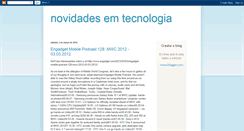 Desktop Screenshot of novidades-em-tecnologia.blogspot.com