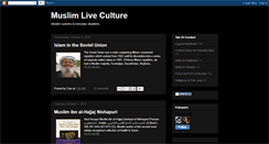 Desktop Screenshot of muslimliveculture.blogspot.com