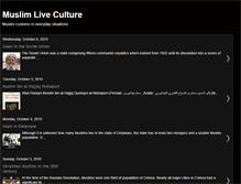 Tablet Screenshot of muslimliveculture.blogspot.com