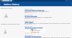 Desktop Screenshot of hattonhistory.blogspot.com