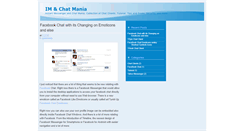 Desktop Screenshot of imessengerchat.blogspot.com