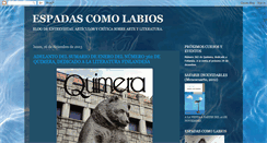 Desktop Screenshot of espadasylabios.blogspot.com