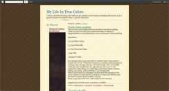 Desktop Screenshot of mylifeintruecolors.blogspot.com