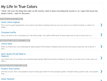 Tablet Screenshot of mylifeintruecolors.blogspot.com