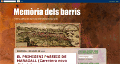 Desktop Screenshot of memoriadelsbarris.blogspot.com