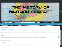 Tablet Screenshot of historyofmilitaryaircraft.blogspot.com