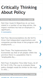 Mobile Screenshot of criticallythinkingaboutpolicy.blogspot.com