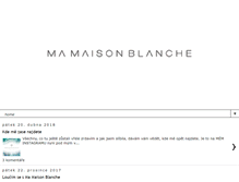 Tablet Screenshot of mamaisonblanche.blogspot.com
