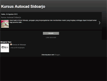 Tablet Screenshot of kursusautocaddisidoarjo.blogspot.com