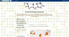 Desktop Screenshot of circulodemujerestarotmadrepaz.blogspot.com