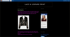 Desktop Screenshot of laceandleopard.blogspot.com