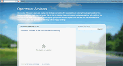 Desktop Screenshot of openwateradvisors.blogspot.com