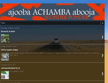 Tablet Screenshot of ajoobaachamba.blogspot.com