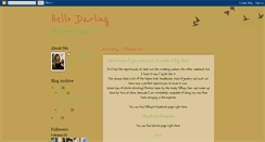 Desktop Screenshot of hellodarling-thegirlwithcrazyhair.blogspot.com