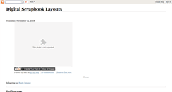 Desktop Screenshot of digital-scrapbook-layouts.blogspot.com