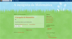 Desktop Screenshot of aincognitadamatematica.blogspot.com