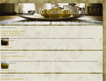 Tablet Screenshot of danslacuisinedejulie.blogspot.com