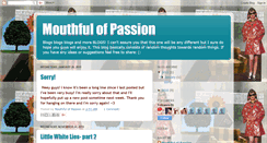 Desktop Screenshot of mouthfulofpassion.blogspot.com