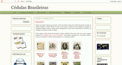 Desktop Screenshot of cedulasbrasileiras.blogspot.com