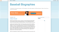 Desktop Screenshot of baseball-bios.blogspot.com