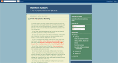 Desktop Screenshot of mormon-matters.blogspot.com