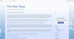 Desktop Screenshot of not-that-sane.blogspot.com