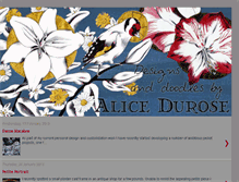 Tablet Screenshot of alicedurose.blogspot.com